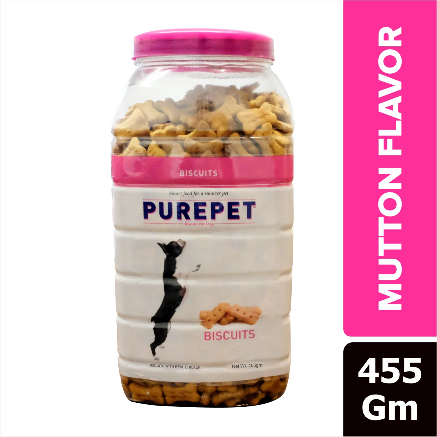 Purepet Mutton Flavour Real Chicken Biscuit Dog Treats - Image 8