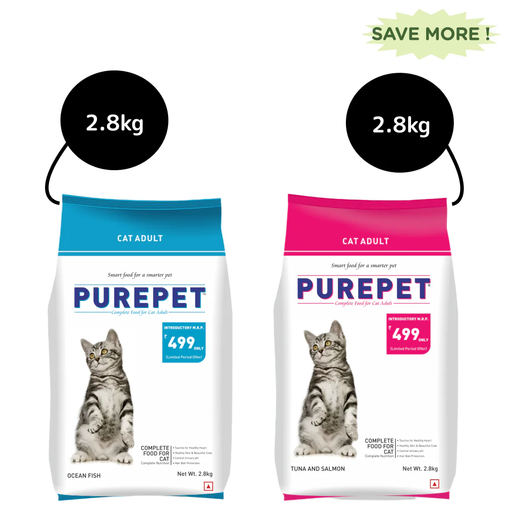 Purepet Ocean Fish and Tuna and Salmon Adult Cat Dry Food Combo - Image 13