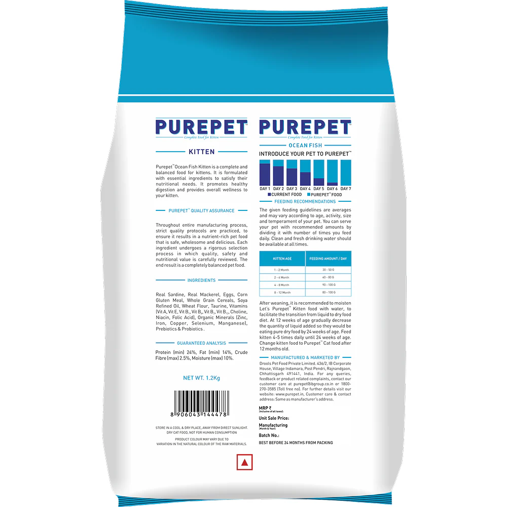 Purepet Ocean Fish Kitten Dry Food - Image 8