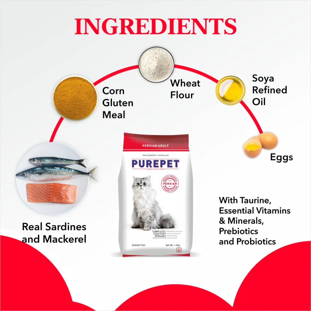 Purepet Ocean Fish Persian Adult Cat Dry Food - Image 4