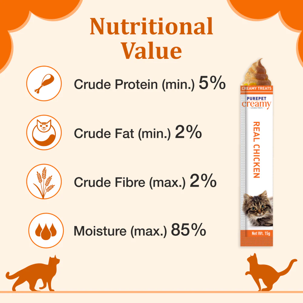 Purepet Real Chicken Lickable Creamy Treats for Cats - Image 6