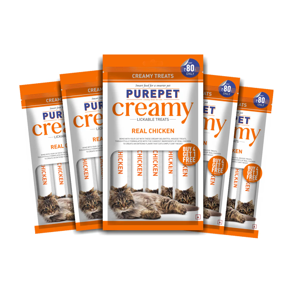 Purepet Real Chicken Lickable Creamy Treats for Cats - Image 9