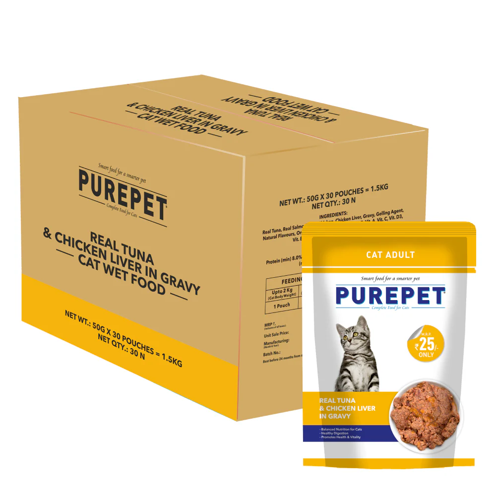 Purepet Real Tuna & Chicken Liver in Gravy Cat Wet Food - Image 11