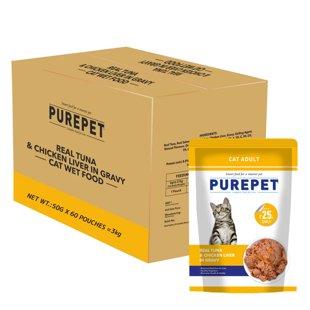 Purepet Real Tuna & Chicken Liver in Gravy Cat Wet Food - Image 13