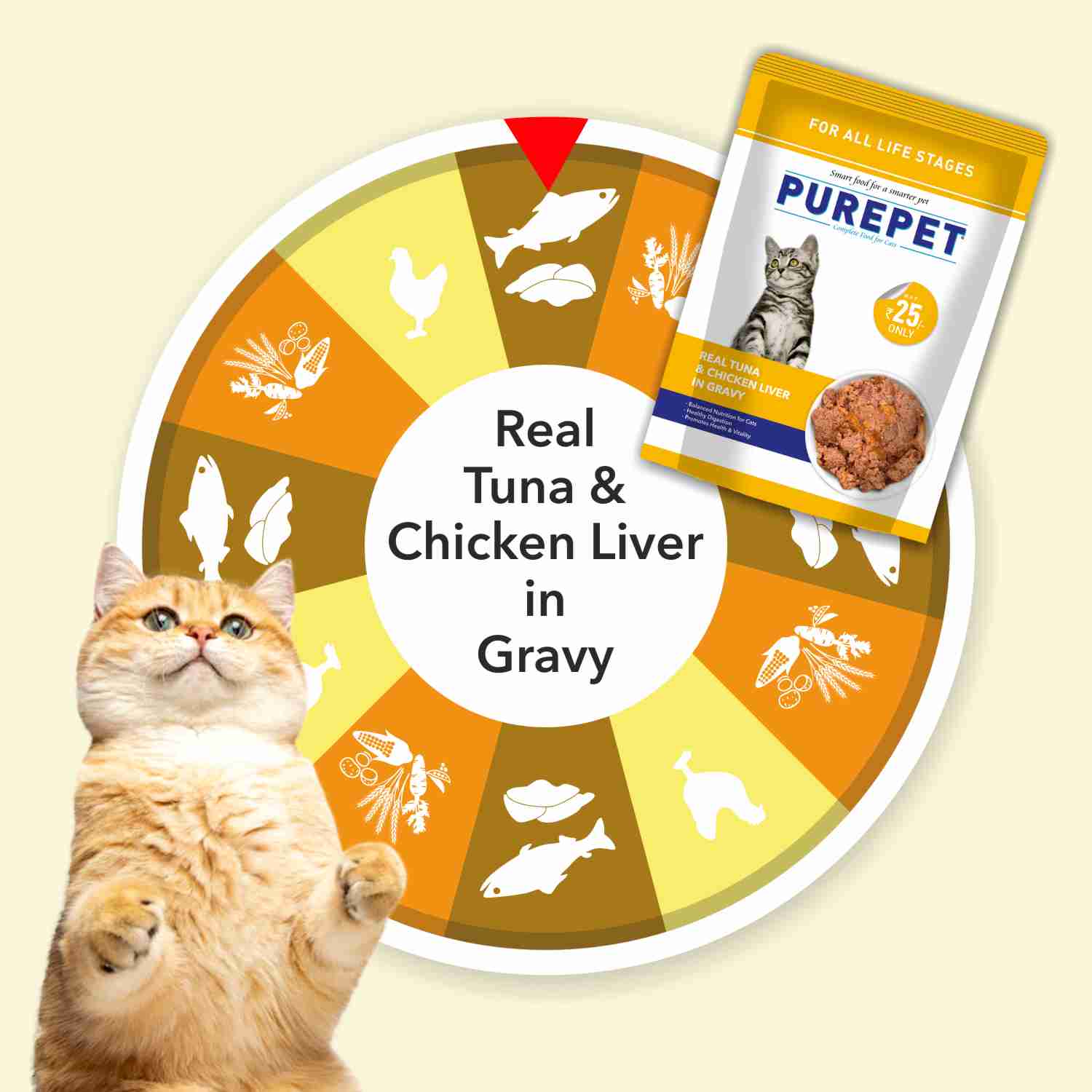 Purepet Real Tuna & Chicken Liver in Gravy Cat Wet Food - Image 4