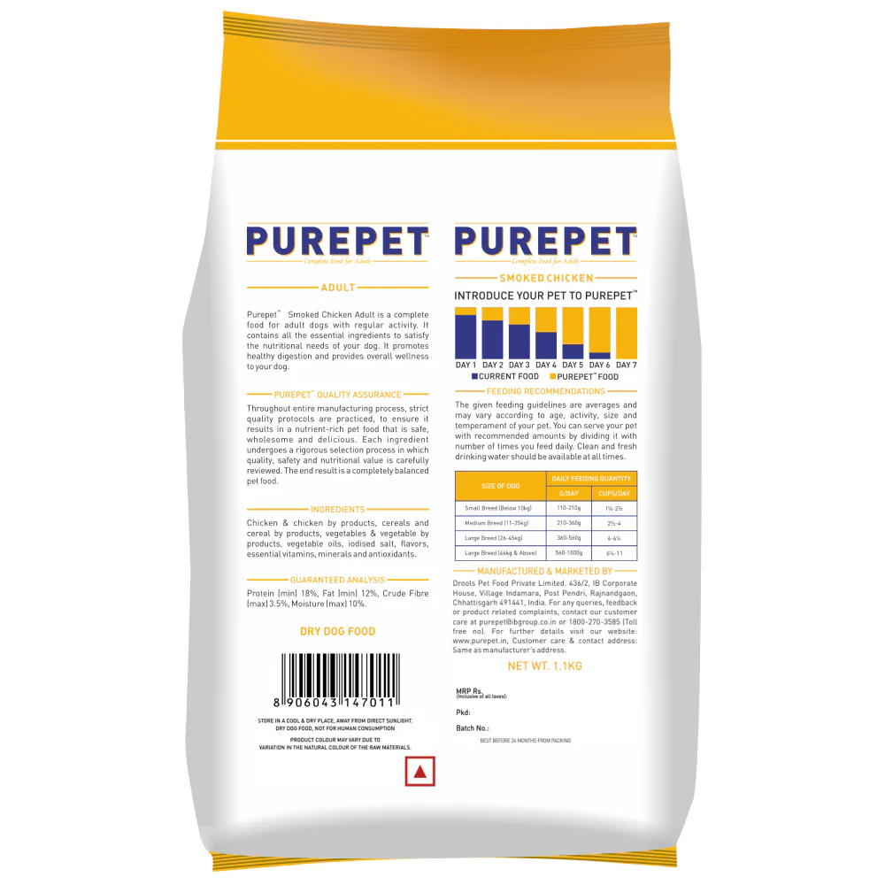 Purepet Smoked Chicken Adult Dry Dog Food - Image 2