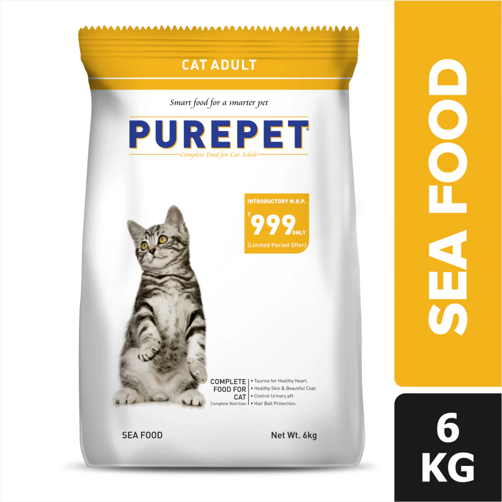 Purepet Tuna & Salmon and Seafood Adult Cat Dry Food Combo - Image 2