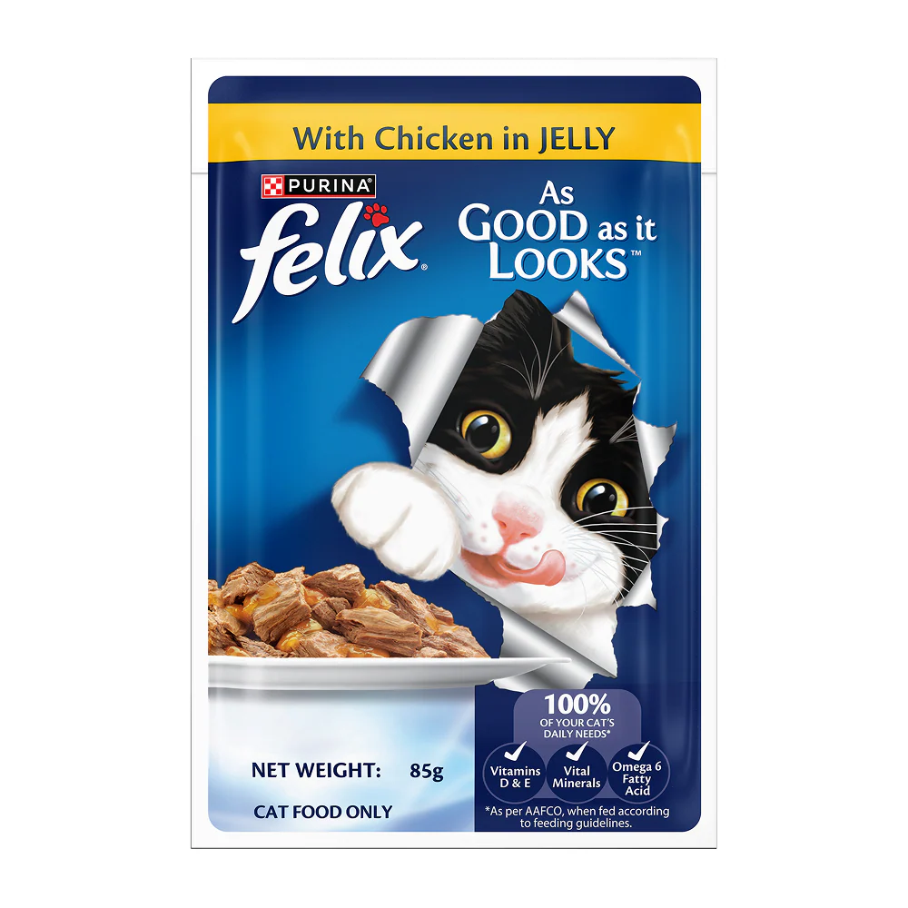 Purina Felix with Chicken in Jelly Complete and Balanced Adult Cat Wet Food - Image 14