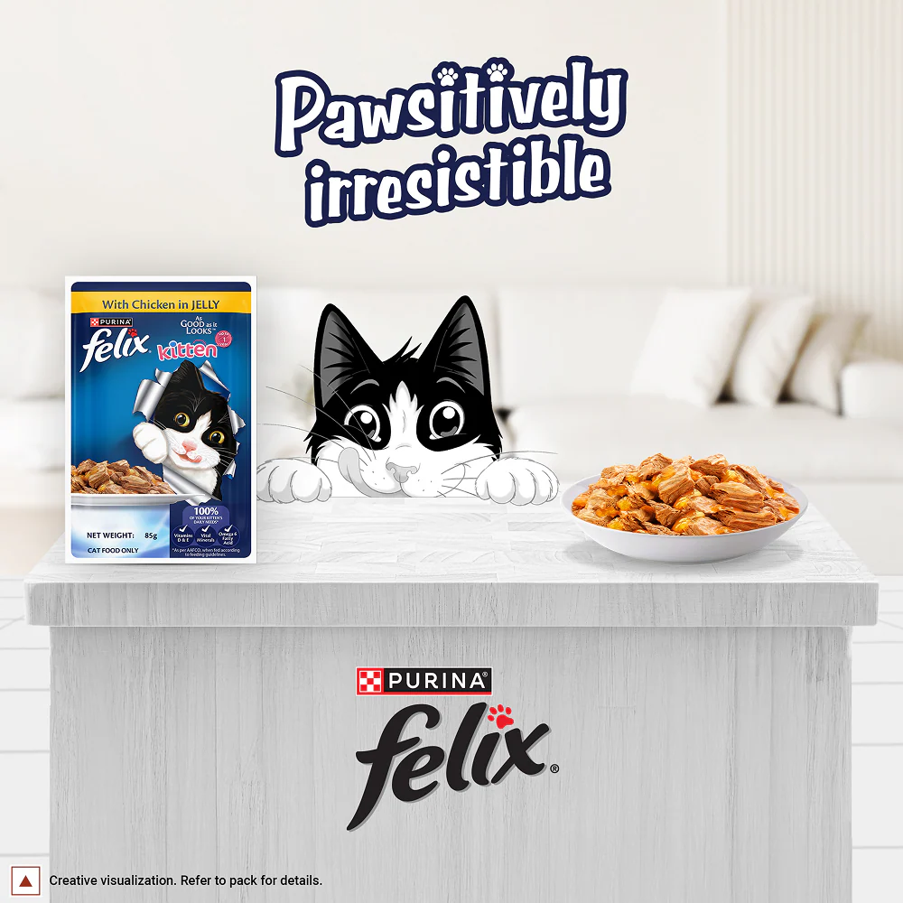 Purina Felix with Chicken in Jelly Complete and Balanced Kitten Cat Wet Food - Image 14