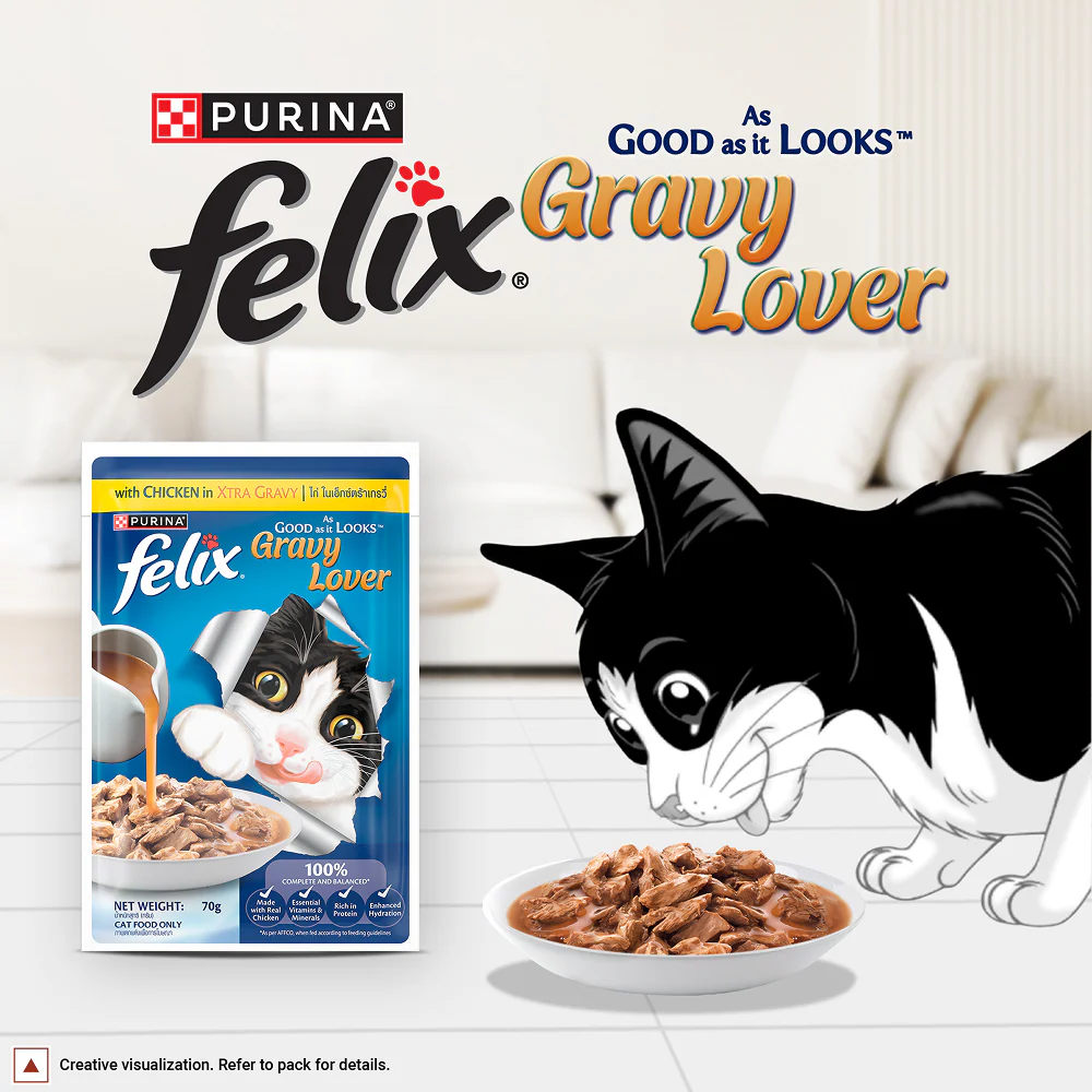 Purina Felix Gravy Lover Chicken Chunks Adult Complete and Balanced Cat Wet Food - Image 4