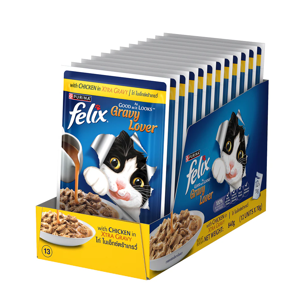 Purina Felix Gravy Lover Chicken Chunks Adult Complete and Balanced Cat Wet Food - Image 9