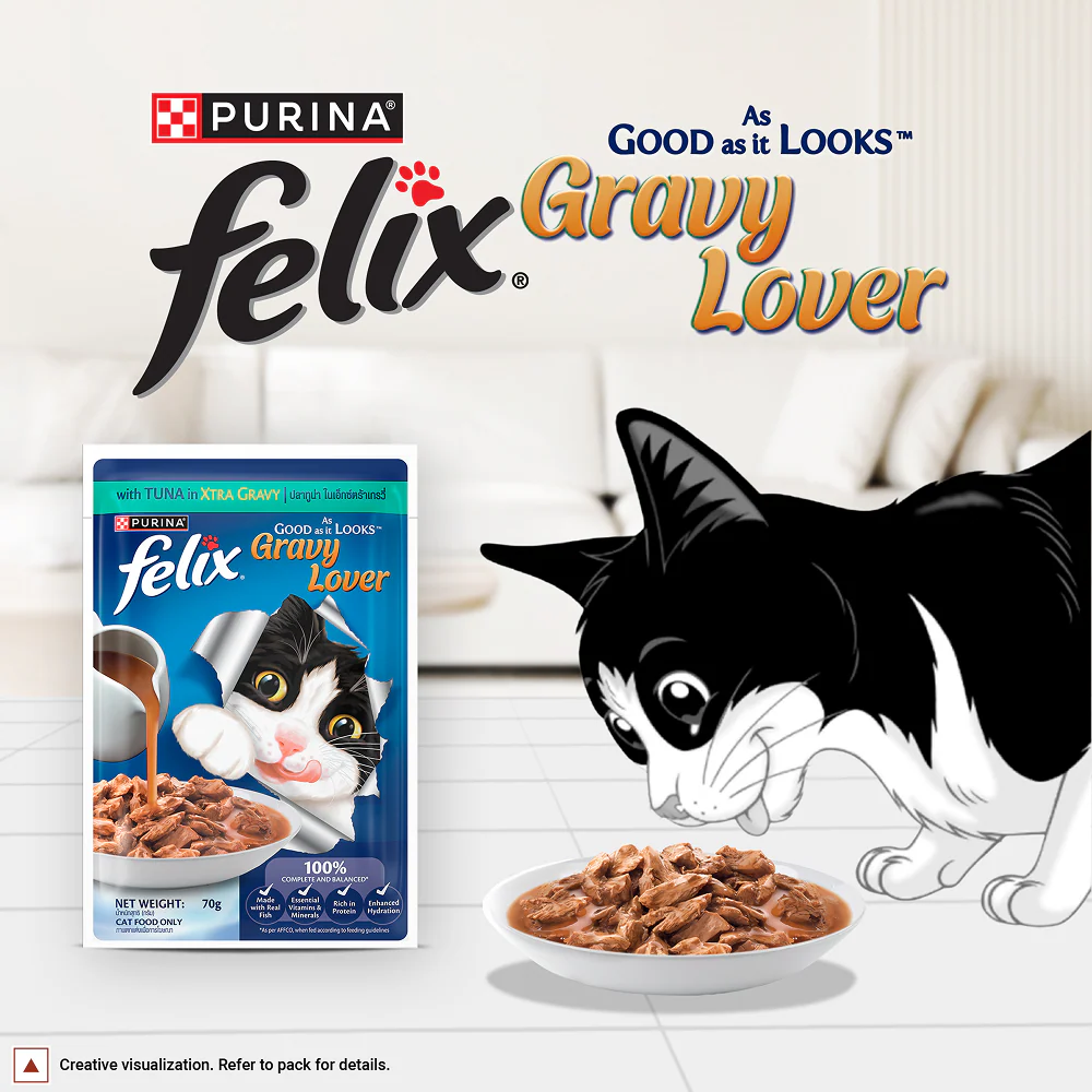 Purina Felix Gravy Lover Tuna Chunks Adult Complete and Balanced Cat Wet Food - Image 13