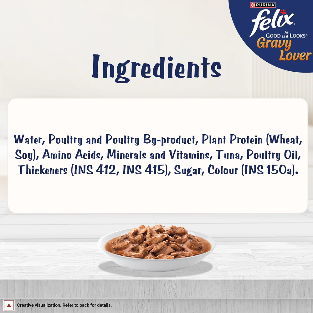 Purina Felix Gravy Lover Tuna Chunks Adult Complete and Balanced Cat Wet Food - Image 15