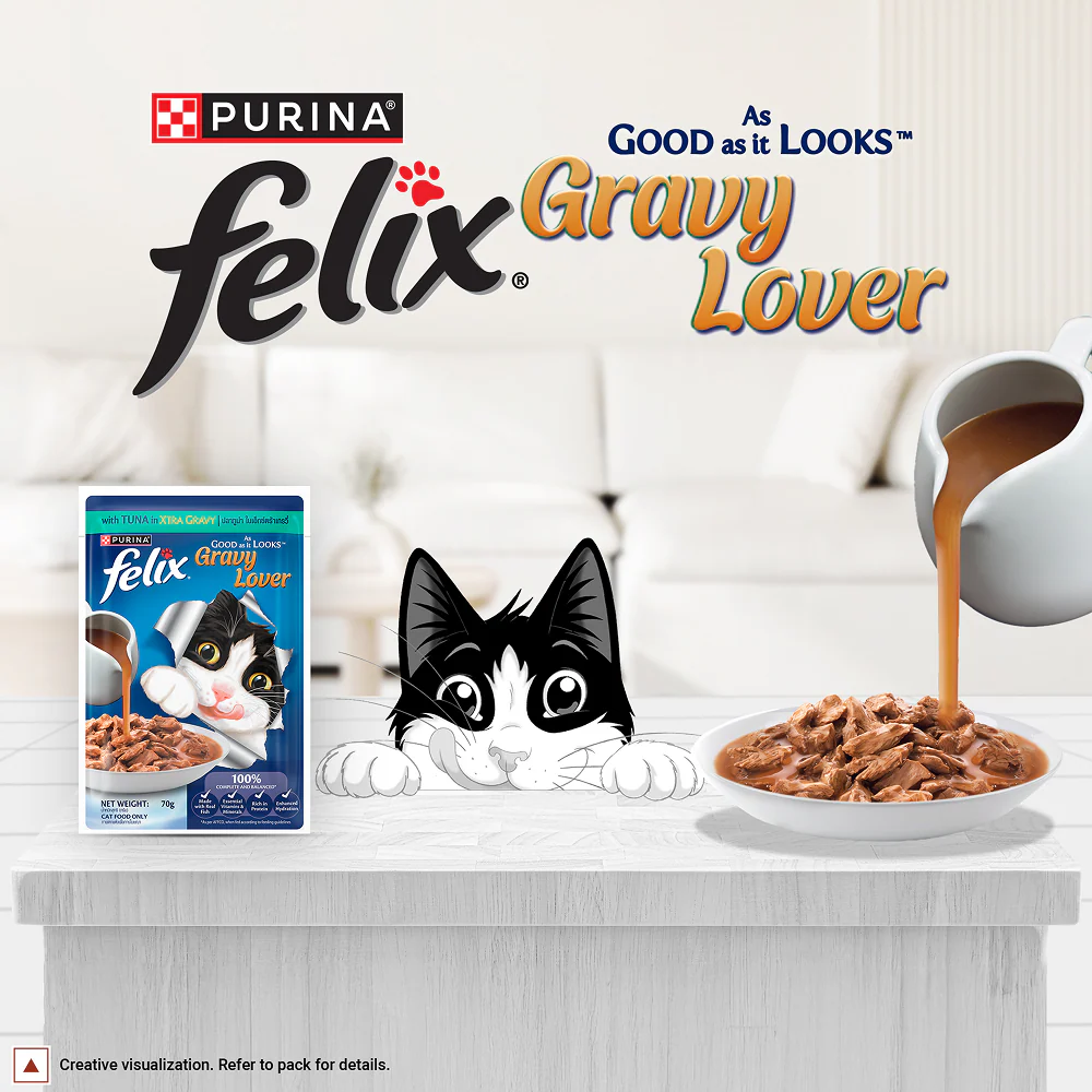 Purina Felix Gravy Lover Tuna Chunks Adult Complete and Balanced Cat Wet Food - Image 17