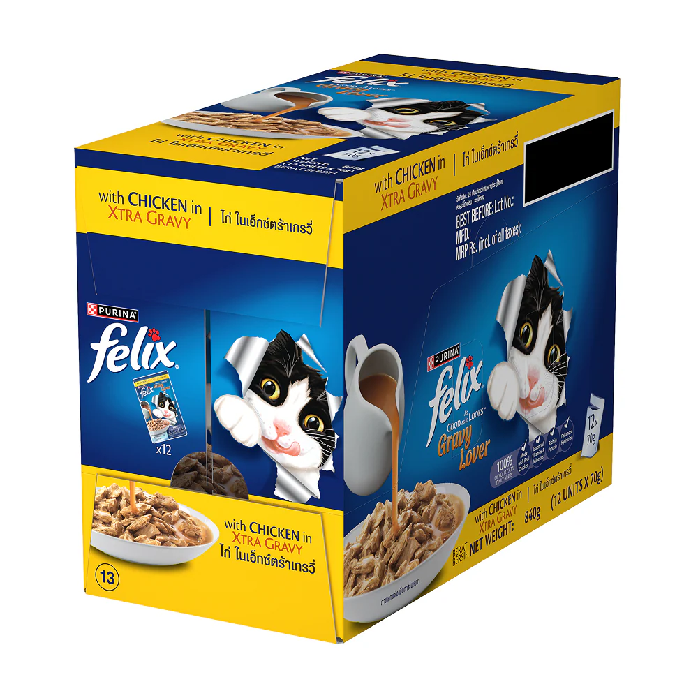 Purina Felix Gravy Lover Tuna Chunks Adult Complete and Balanced Cat Wet Food - Image 9
