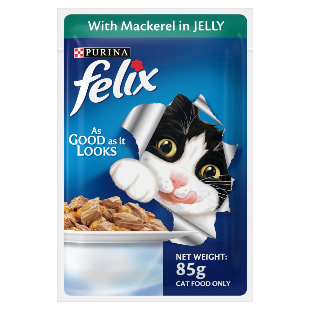 Purina Felix with Mackerel, Chicken and Tuna in Jelly Adult Cat Wet Food - Image 2