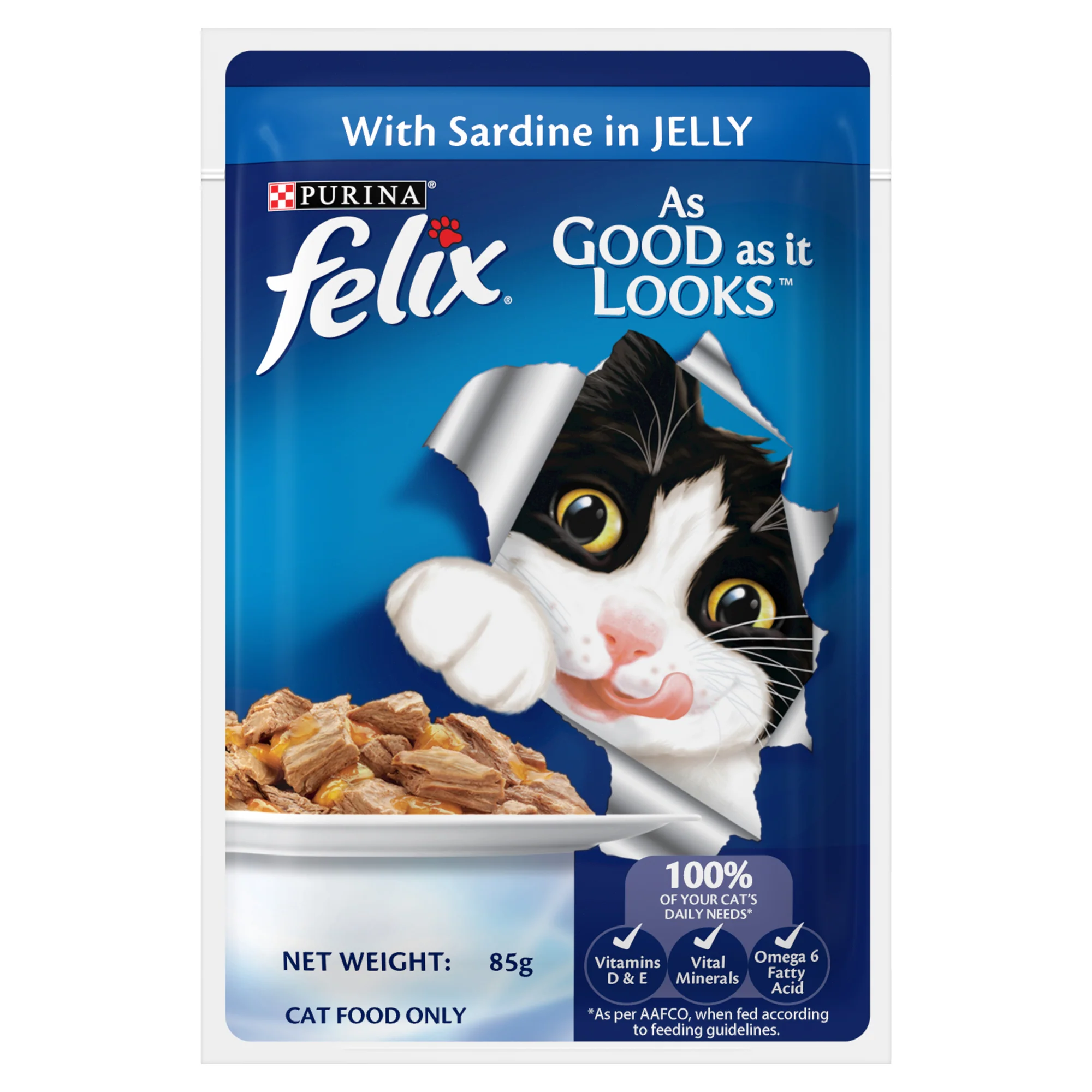 Purina Felix with Sardine and Tuna in Jelly Adult Cat Wet Food - Image 7