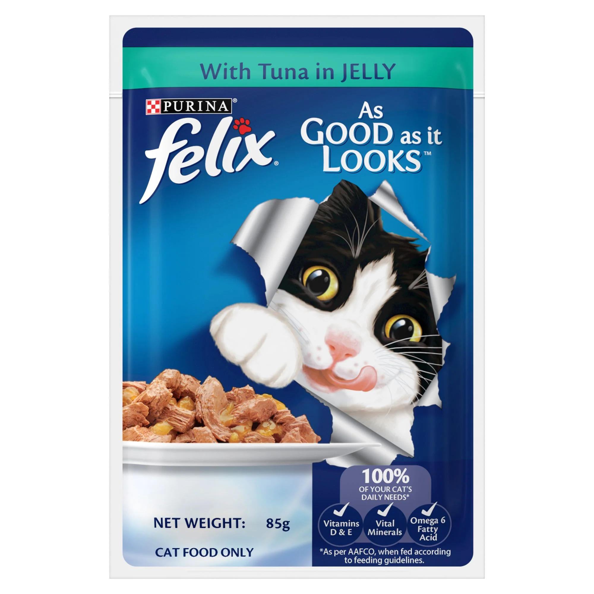 Purina Felix with Sardine and Tuna in Jelly Adult Cat Wet Food - Image 8