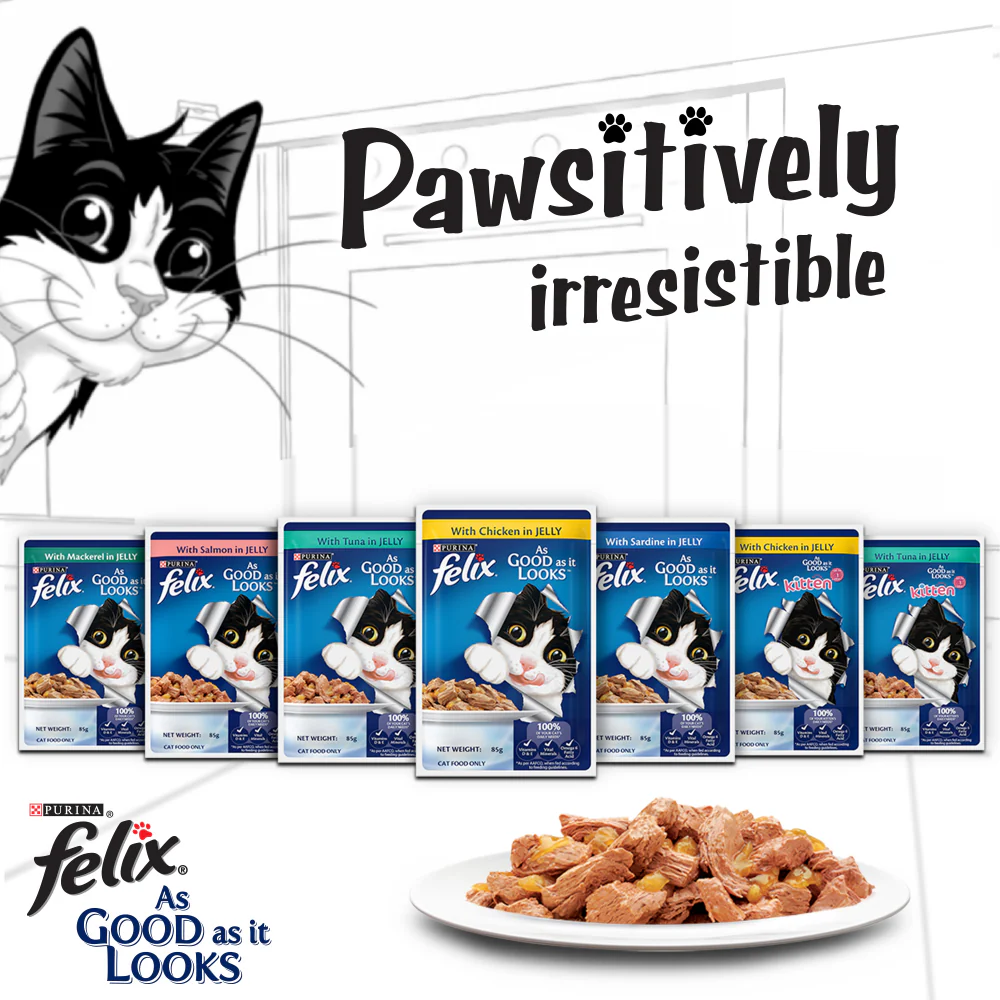 Purina Felix with Sardine and Tuna in Jelly Adult Cat Wet Food - Image 5