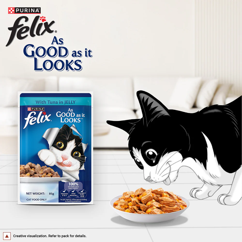 Purina Felix with Tuna in Jelly Adult Complete and Balanced Cat Wet Food - Image 11