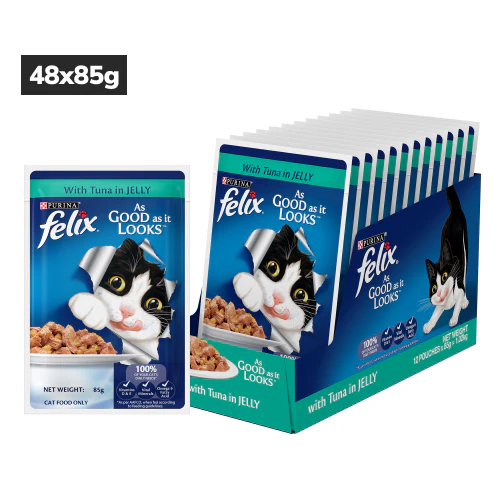 Purina Felix with Tuna in Jelly Adult Complete and Balanced Cat Wet Food - Image 11