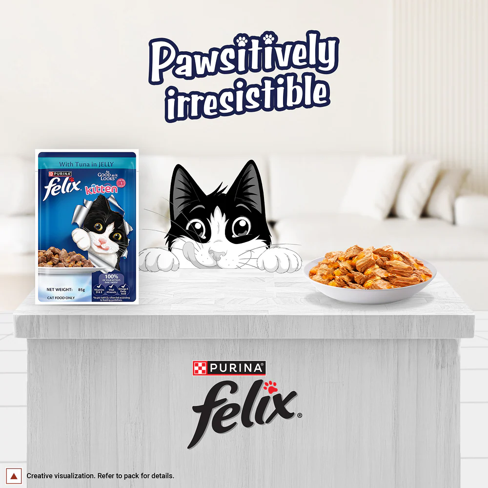 Purina Felix with Tuna in Jelly Complete and Balanced Kitten Wet Food - Image 6