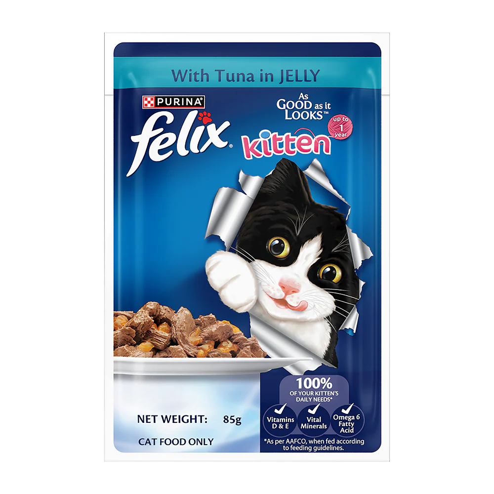 Purina Felix with Tuna in Jelly Complete and Balanced Kitten Wet Food - Image 5