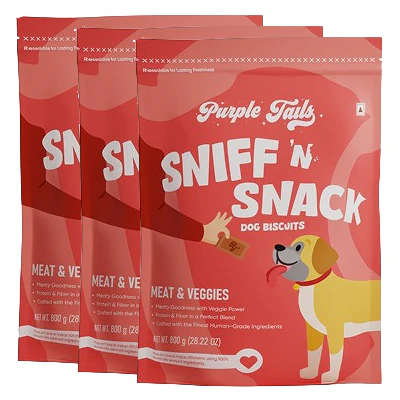 Purple Tails Meat and Veggies Biscuits Dog Treat - Image 6