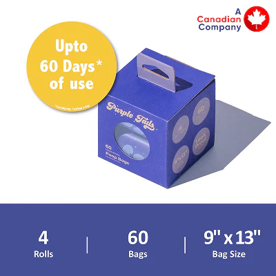 Purple Tails Poop Bags Lime and Lemony Scented for Dogs (Blue) - Image 4