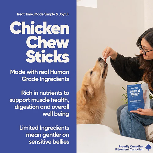 Purple Tails Sniff N Snack Chicken Chew Sticks Dog Treat - Image 2