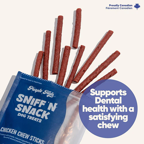 Purple Tails Sniff N Snack Chicken Chew Sticks Dog Treat - Image 3