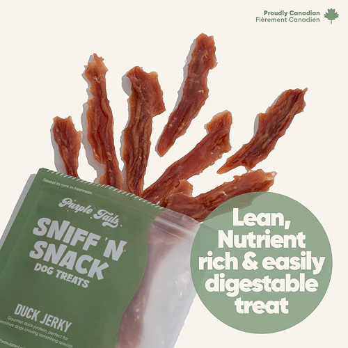Purple Tails Sniff N Snack Duck Jerky Dog Treat - Image 3
