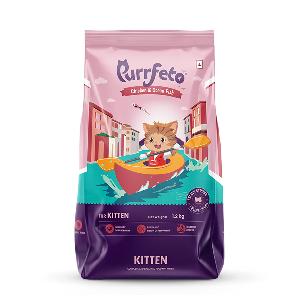 Purrfeto Chicken and Ocean Fish Kitten Cat Dry Food - Image 2