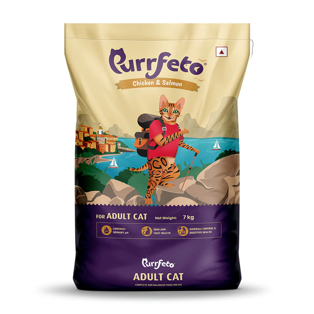 Purrfeto Chicken and Salmon Adult Cat Dry Food - Image 3