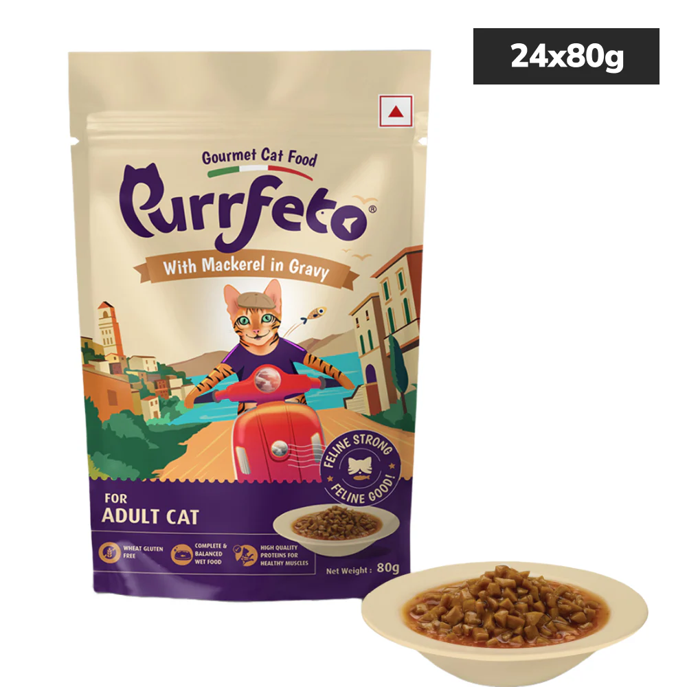 Purrfeto Mackerel in Gravy Adult Cat Wet Food - Image 8