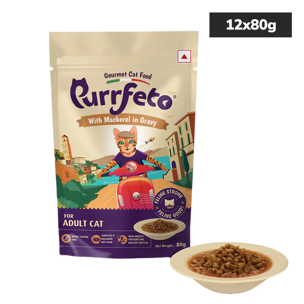 Purrfeto Mackerel in Gravy Adult Cat Wet Food - Image 3
