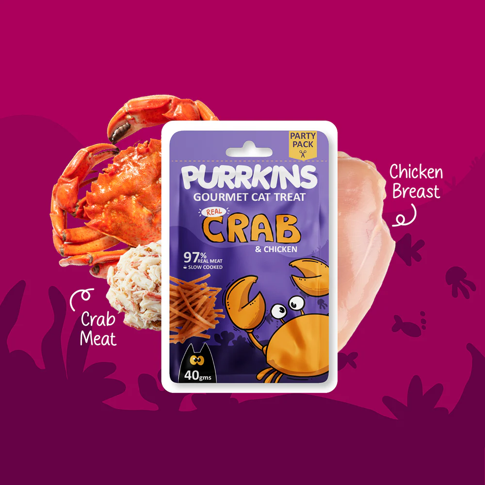 Purrkins Crab & Chicken Soft Jerky Cat Treats - Image 8