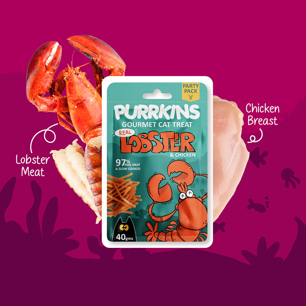 Purrkins Lobster & Chicken Soft Jerky Cat Treats - Image 8