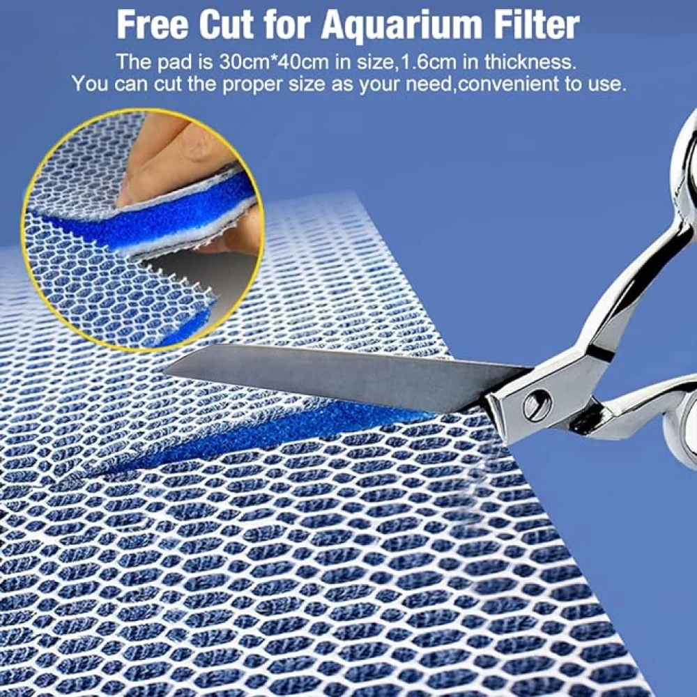QPets 8 Layer High Density Reusable Aquarium Filter for Fish - Image 3