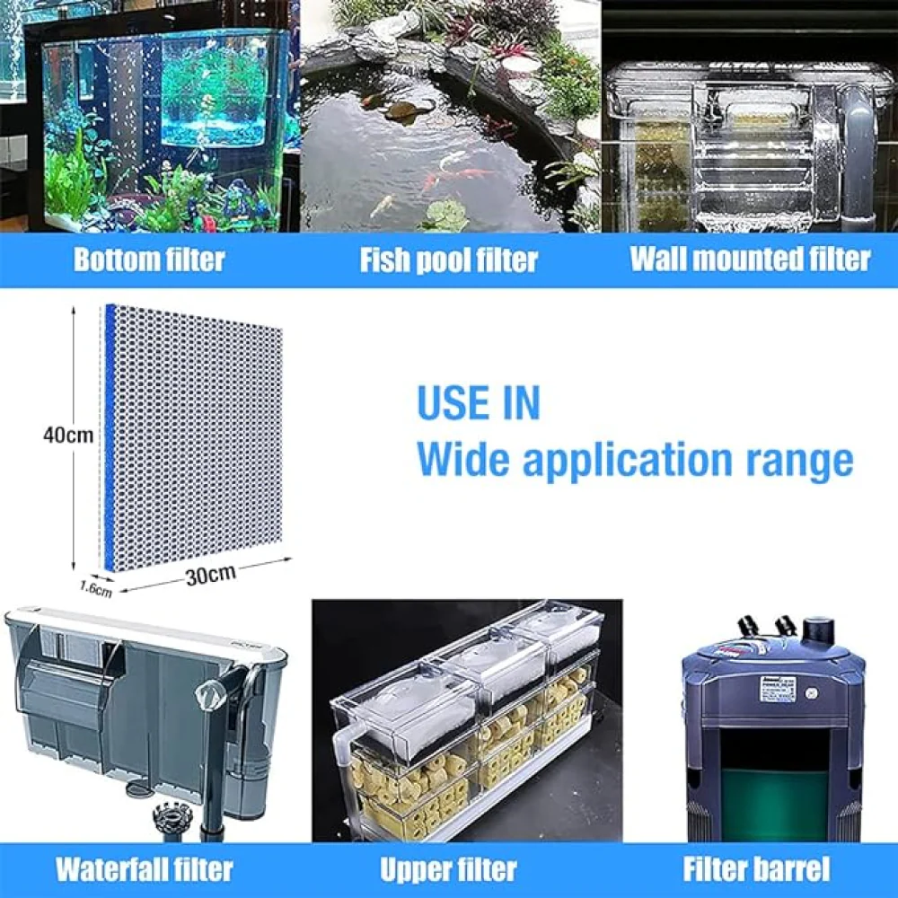 QPets 8 Layer High Density Reusable Aquarium Filter for Fish - Image 7