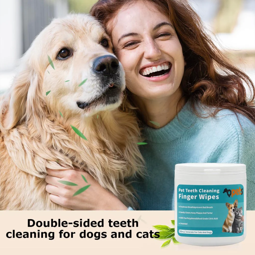 QPets Finger Cot Teeth Cleaning Wipes for Dogs and Cats - Image 6
