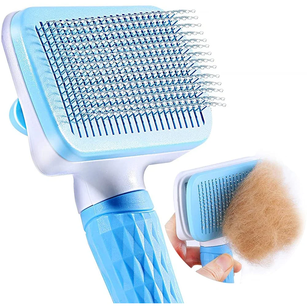 QPets Slicker Brush for Dogs and Cats (Blue) - Image 6