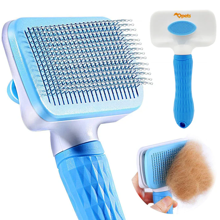 QPets Slicker Brush for Dogs and Cats (Blue) - Image 8