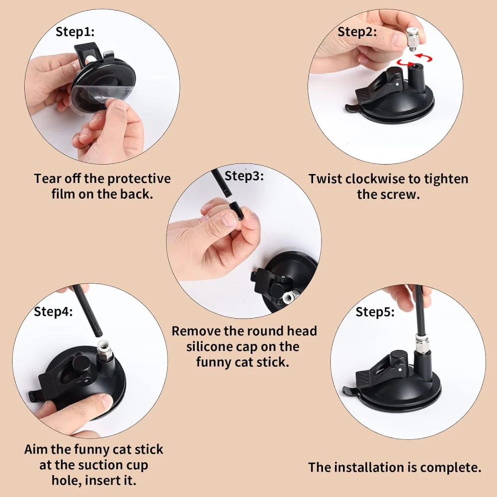 QPets Wand Teaser Rod Toy for Cats - Image 2