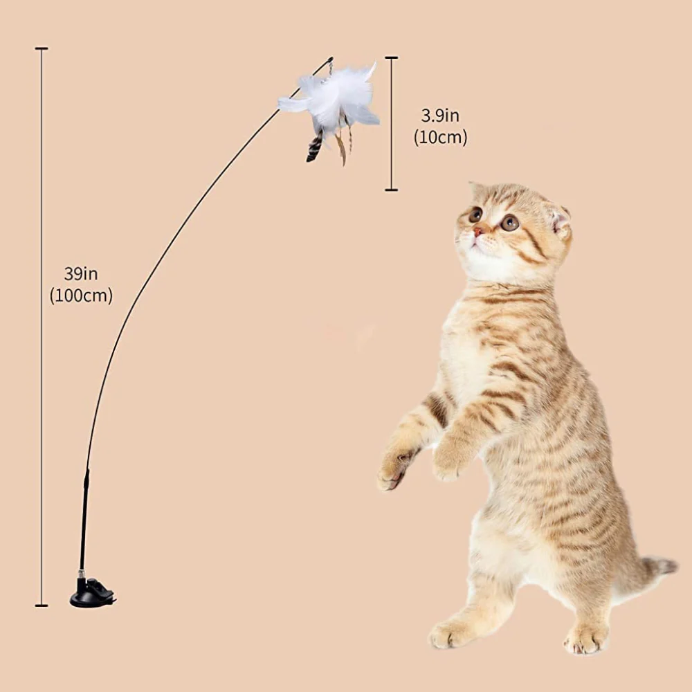 QPets Wand Teaser Rod Toy for Cats - Image 4