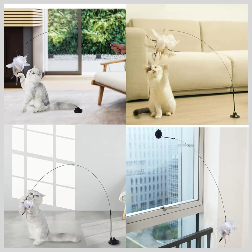 QPets Wand Teaser Rod Toy for Cats - Image 5