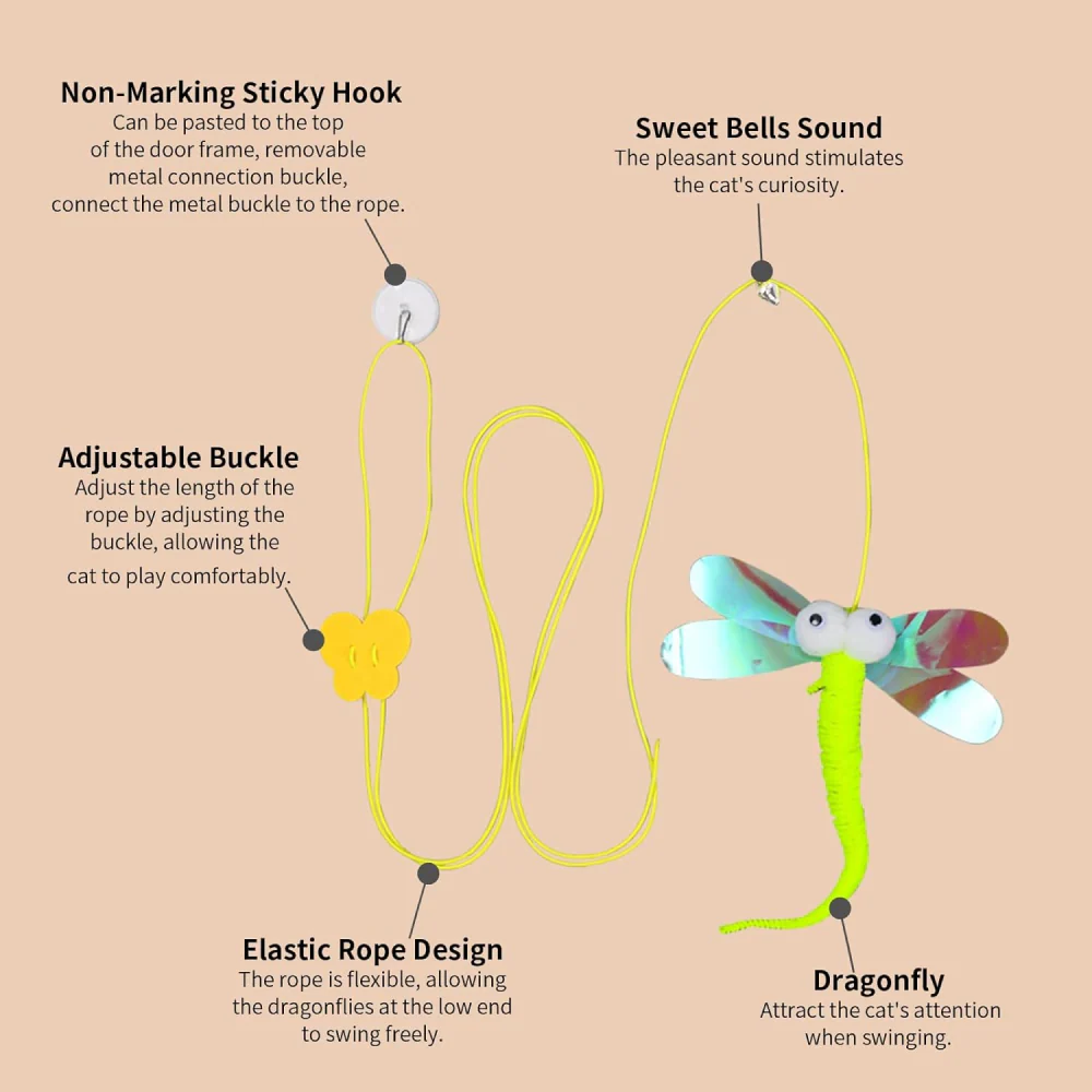 QPets Wand Teaser Rod Toy for Cats - Image 7