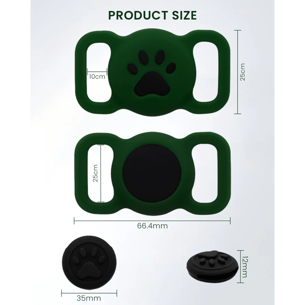 QPets Waterproof Silicon Air Tag Hodler for Dogs and Cats - Image 4