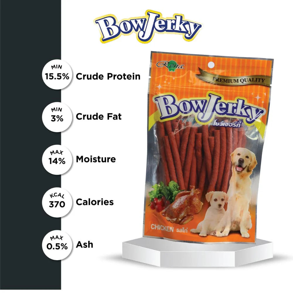 Rena BowJerky Chicken Sticks Dog Treats - Image 3