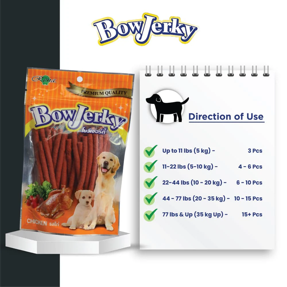 Rena BowJerky Chicken Sticks Dog Treats - Image 4